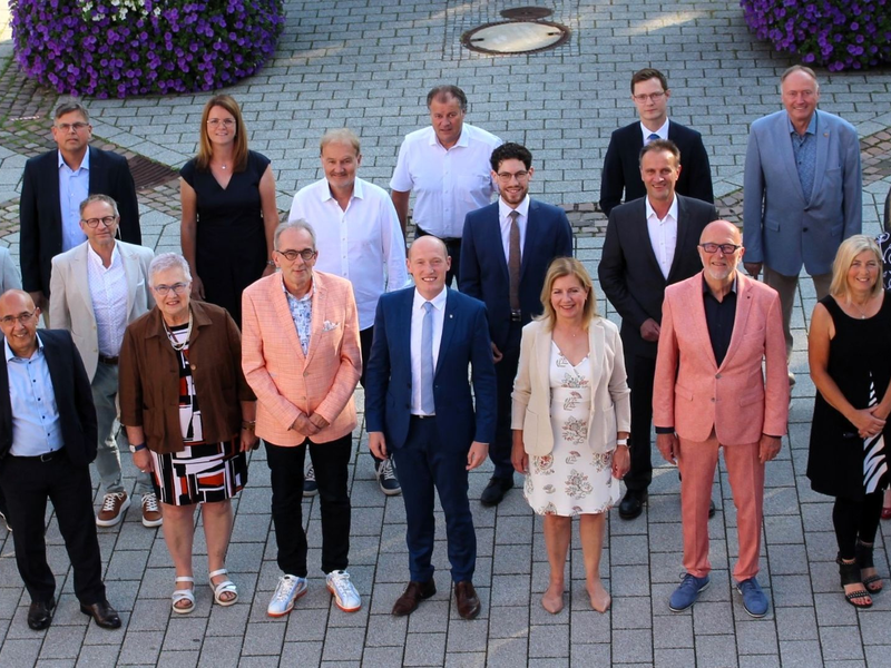 Gruppenbild des Gemeinderats Wahlperiode 2024 bis 2029