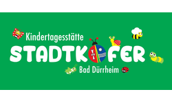 Logo zeigt den Namen Stadtkäfer Bad Dürrheim mit Stadtwappen und den Gruppen-Tieren