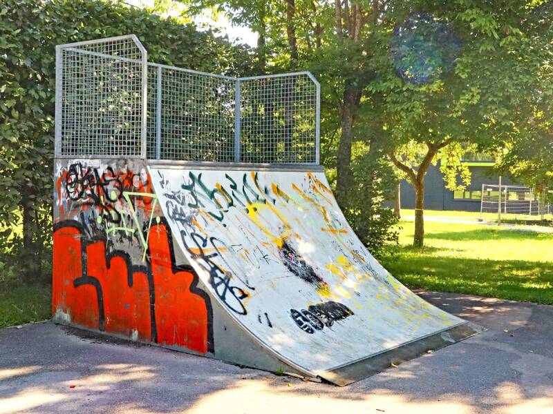 Rampe mit Graffiti